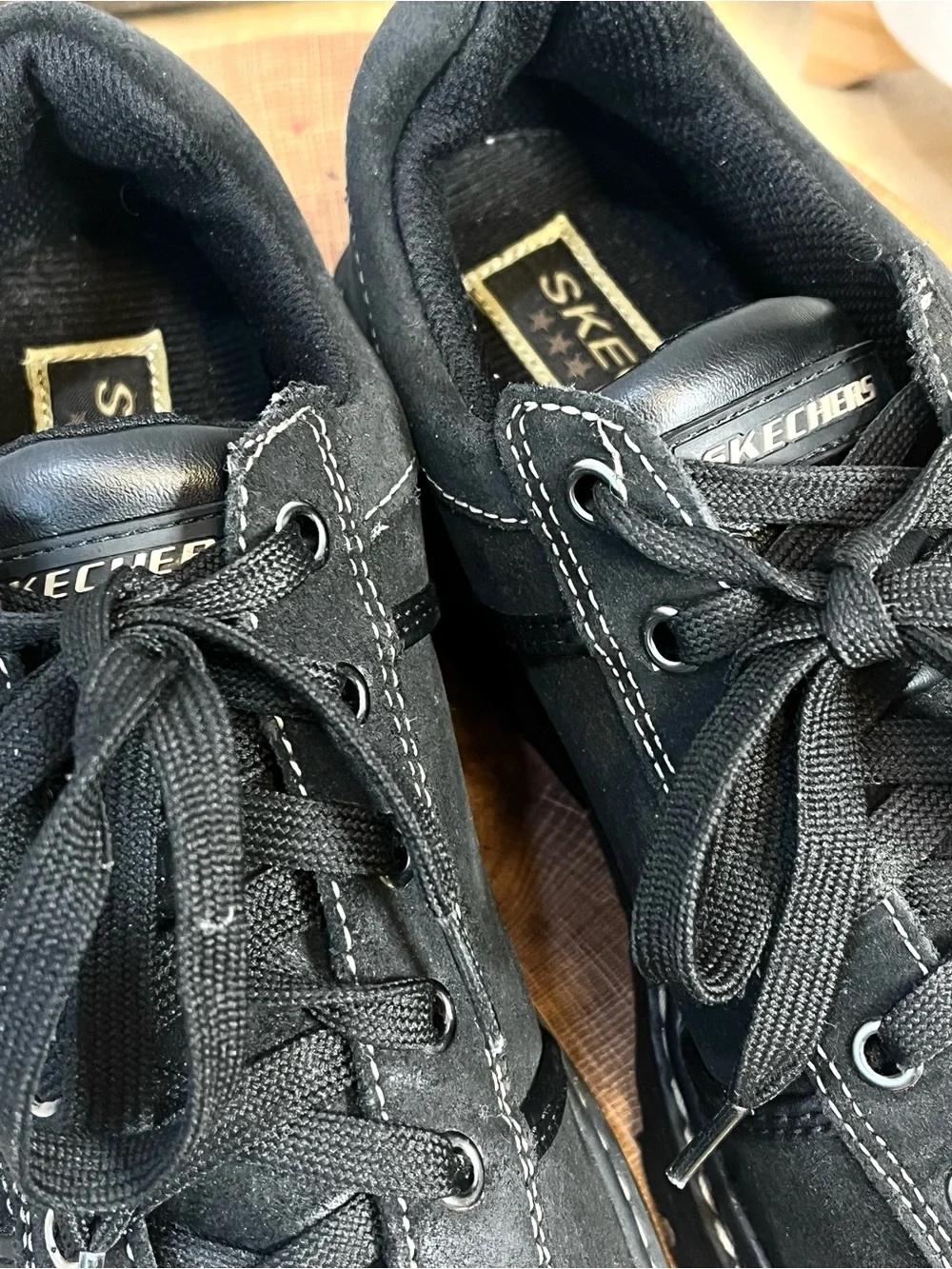 Skechers | Vintage Y2K Chunky Lug Sole Platform Shoe in Black 46406 Size 9.5